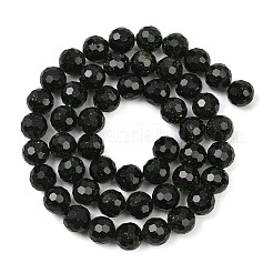 Synthetik grün goldstone Perlen Stränge&nbsp;GG-CBA199E-F03-8mm
