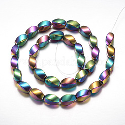 Electroplate magnetico ematite sintetico fili di perline&nbsp;G-A164-06-01