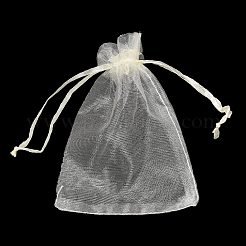 Rectangle organza sacs à cordon&nbsp;CON-PW0001-054C-18