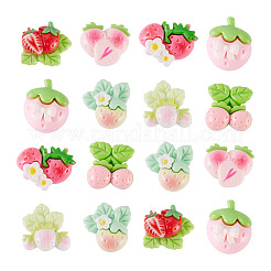 30 Stück undurchsichtige Harz-Decoden-Cabochons&nbsp;RESI-TADJ0001-14