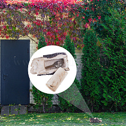 Simulation Harz Baumstumpf versteckter Schlüssel&nbsp;DIY-WH0430-161
