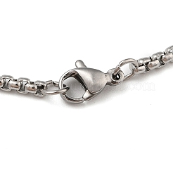 Colliers à chaîne avec pendentif en forme de croix de piano électronique en acier inoxydable émaillé 201&nbsp;NJEW-M076-01P-02