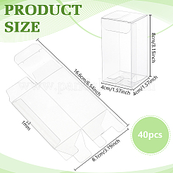 Boîtes d'emballage rectangulaires en PVC&nbsp;CON-WH0099-30A