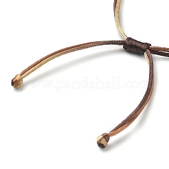 Farbverlaufsverstellbares geflochtenes Nylonschnur-Armband zur Herstellung&nbsp;AJEW-JB01163-01