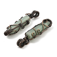 Pendentifs en aventurine vert naturel&nbsp;G-K338-28R-05