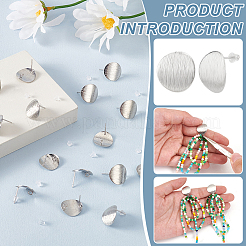 20 pièces de clous d'oreilles en laiton&nbsp;KK-BC0013-98