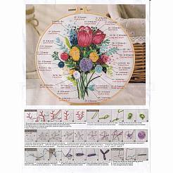DIY Blumenstrauß Muster Stickset&nbsp;LS-DIY-O021-16