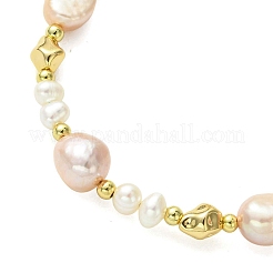 Bracciali da donna con perline d'acqua dolce coltivate naturali&nbsp;BJEW-JB13603-02
