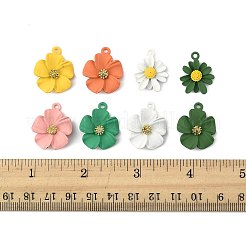 16pcs 8 Farben sprühlackierte Legierungsanhänger&nbsp;FIND-FS0004-38