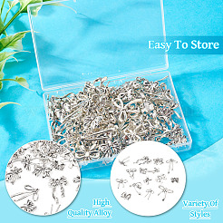120 pz 15 stili pendenti in lega di stile tibetano&nbsp;TIBEP-KS0001-05