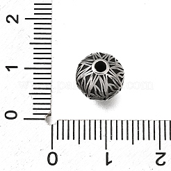 Gravierte Perlen aus Edelstahl 304&nbsp;STAS-H263-17AS-04