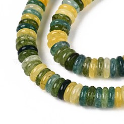 Gefärbt natürlichen weißen Jade Perlen Stränge&nbsp;G-T142-6mm-05D