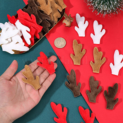 40 stücke 4 farben plüsch geweih schneemann hand zweig&nbsp;DOLL-GF0001-09