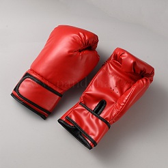 Guantes de boxeo de cuero sintético y algodón perlado&nbsp;AJEW-WH0643-134B