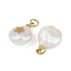 Colgantes de perlas keshi naturales&nbsp;STAS-Z136-01G-03