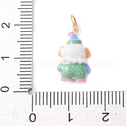 Pendentifs d'émail en laiton &nbsp;KK-CBA05A5-01G-04