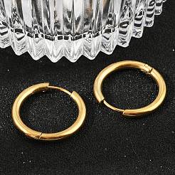 Orecchini a cerchio huggie in acciaio inossidabile 202&nbsp;X-EJEW-F111A-20mm-G01