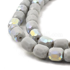 Brins de perles de verre imitation jade givré&nbsp;GLAA-P058-08A-01