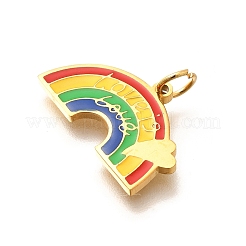 Stolz 304 Edelstahl Emaille Anhänger&nbsp;STAS-B079-01G-12