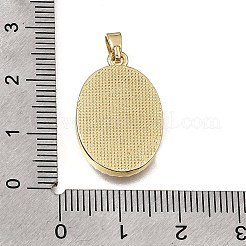 Messing micro pave klare zirkonia anhänger&nbsp;KK-CBAA632-13G