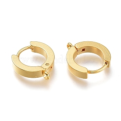 201 accesorios para pendientes de aro huggie de acero inoxidable&nbsp;LS-STAS-A167-01A-G