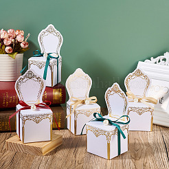 30 Sätze 3 Farben Stuhlform romantische Hochzeit Pralinenschachtel&nbsp;CON-FW0001-01