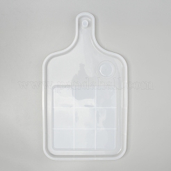 Rechteck mit Mustergriff Essteller Silikonformen&nbsp;DIY-L021-57