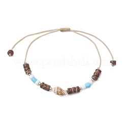 3 pieza de 3 estilos de tobilleras ajustables con forma de caparazón de tortuga y estrella de mar para playa de verano&nbsp;AJEW-AN00635