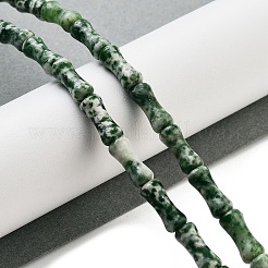 Fili di perle di diaspro spot verde naturale&nbsp;G-Q178-A15-01