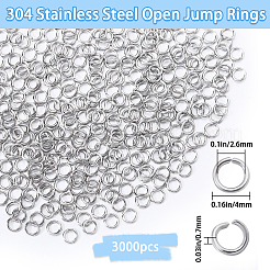 304 3000 anillos de salto abiertos de acero inoxidable&nbsp;STAS-SP0001-63C