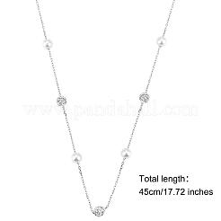 925 Halskette aus Muschelperlen in Sterlingsilber&nbsp;JN1094A-1