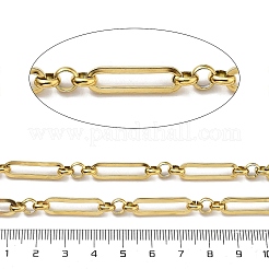 Catene a maglie ovali in acciaio inossidabile 304 placcate ioni (ip)&nbsp;CHS-G039-07G