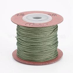 Cordes en nylon, fils de chaîne cordes, vert olive, 1mm, environ 54.68~59.05 yards (50~54mm)/rouleau