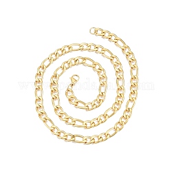Мужское колье 201 из нержавеющей стали figaro chains, золотые, 21.65 дюйм (55 см), широк: 7 мм