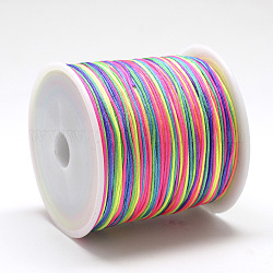 Нейлоновая нить, китайский вязать шнур, красочный, 0.4 мм, около 174.98 ярда (160 м) / рулон