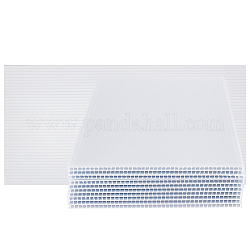 NBEADS 10 Sheets Plastic Board Sheet, 15.3x30cm White Corrugated Plastic Sheets Rectangle Moldable Plastic Sheets for Model Building, Arts and DIY Crafts, Picture Frames