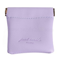 Damentaschen aus PU-Kunstleder, Viereck, Lavendel erröten, 8x8 cm