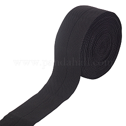 Benecreat cavo / fascia in gomma elastica piatta, accessori per cucire indumenti per tessitura, nero, 60mm