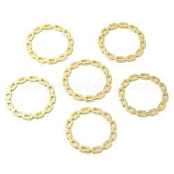 Anillos de unión de aleación, anillo redondo, dorado, 32.5x2mm, agujero: 2.3 mm