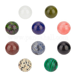 Natural & Synthetic Gemstone Round Beads, No Hole/Undrilled, Mixed Dyed and Undyed, 16mm, about 12pcs/box