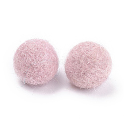DIY кукла ремесло шерсть чувствовал мяч, украшение ремесел, розовые, 18~23 мм