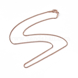 304 ожерелья-цепочки из нержавеющей стали для мужчин и женщин, розовое золото , 18.50 дюйм (47 см)