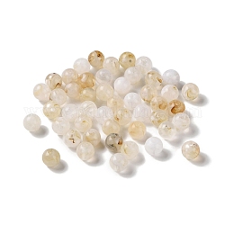 Perles acryliques, pierre d'imitation, ronde, papayawhip, 8mm, Trou: 1.8mm