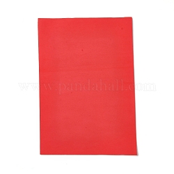 Papier mousse feuille eva, avec dos adhésif, rectangle, rouge, 30x21x0.1 cm