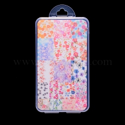 Transfer Foil Nail Art Sticker For Nail Tips Decorations, Mixed Flower Pattern, Colorful, 28x4cm, 16sheets/box