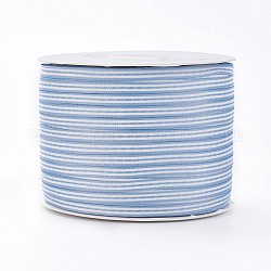 Nylonband, Streifenmuster, für Schmuck machen, Himmelblau, 3/16 Zoll (5 mm), 200yards / Rolle (182.88 m / Rolle)