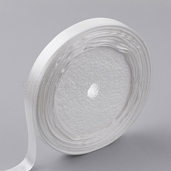 Einseitiges Satinband, Polyesterband, weiß, 3/4 Zoll (20 mm), etwa 25 yards / Rolle (22.86 m / Rolle), 250yards / Gruppe (228.6m / Gruppe), 10 Rollen / Gruppe