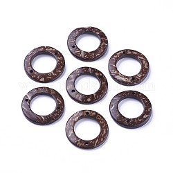 Кофе кокосовое кольцо соединения, 30x4 мм, отверстие : 2 мм