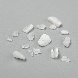 Natürliche weiße Mondsteinsplitterperlen, kein Loch / ungekratzt, 3~9x1~4 mm