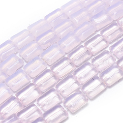 Chapelets de perles d'opalite, rectangle, 9.5x7.5x3.5mm, Trou: 1mm, environ 39 pcs / brin, 14.88 pouce (37.8 cm)